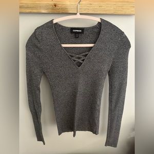 Express Small Charcoal Sweater